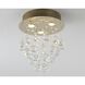 Canada LED 12 inch Gold Semi Flush Mount Ceiling Light